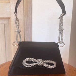 Elegant Black and Silver Women's Bag